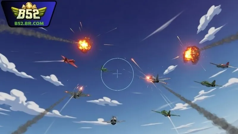 Đại chiến B52 - Tựa game bắn máy bay B52 thăng hàm kịch tính 2 Tổng quan gameplay của đại chiến B52
