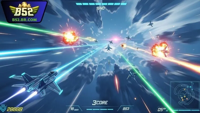 Đại chiến B52 - Tựa game bắn máy bay B52 thăng hàm kịch tính 1 Đại chiến B52