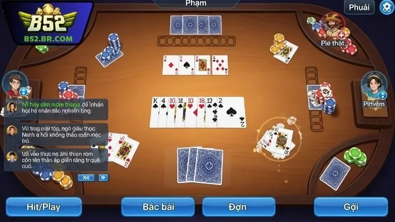 Phỏm B52 – Chơi phỏm online B52 mượt, chuẩn, đầy chiến thuật 2 Trải nghiệm chơi phỏm B52 với lối chơi mượt mà