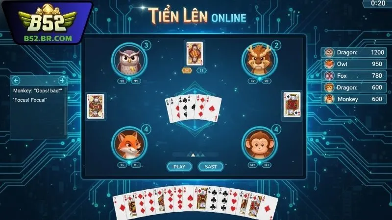 Tiến lên đếm lá B52 – Cách chơi, mẹo thắng và chiến thuật 2 Luật chơi Tiến lên đếm lá B52